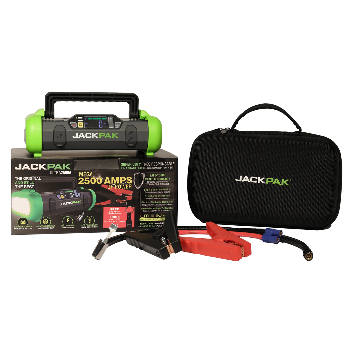 ULTRA 2500A Lithium Jump Starter with Air Inflator, LED Flashlight
