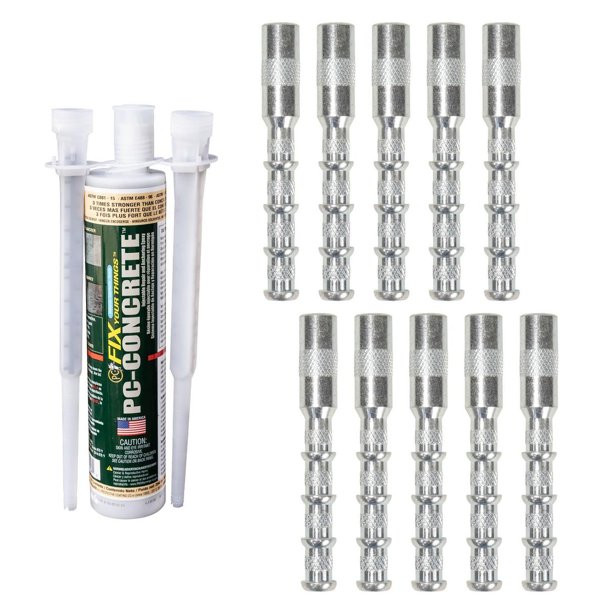 Epoxy Anchor Bolt Kit professional-grade equipment, ideal for shop and industrial use. - MaxJax, M7K, portable 2-post car lift, residential, garage, car lift accessories, vehicle lift