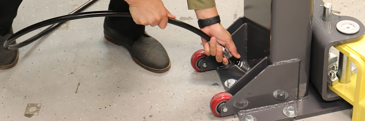 Ensure a 4.25” thick, 3,000 psi concrete slab with minimal slope for a secure MaxJax lift installation.