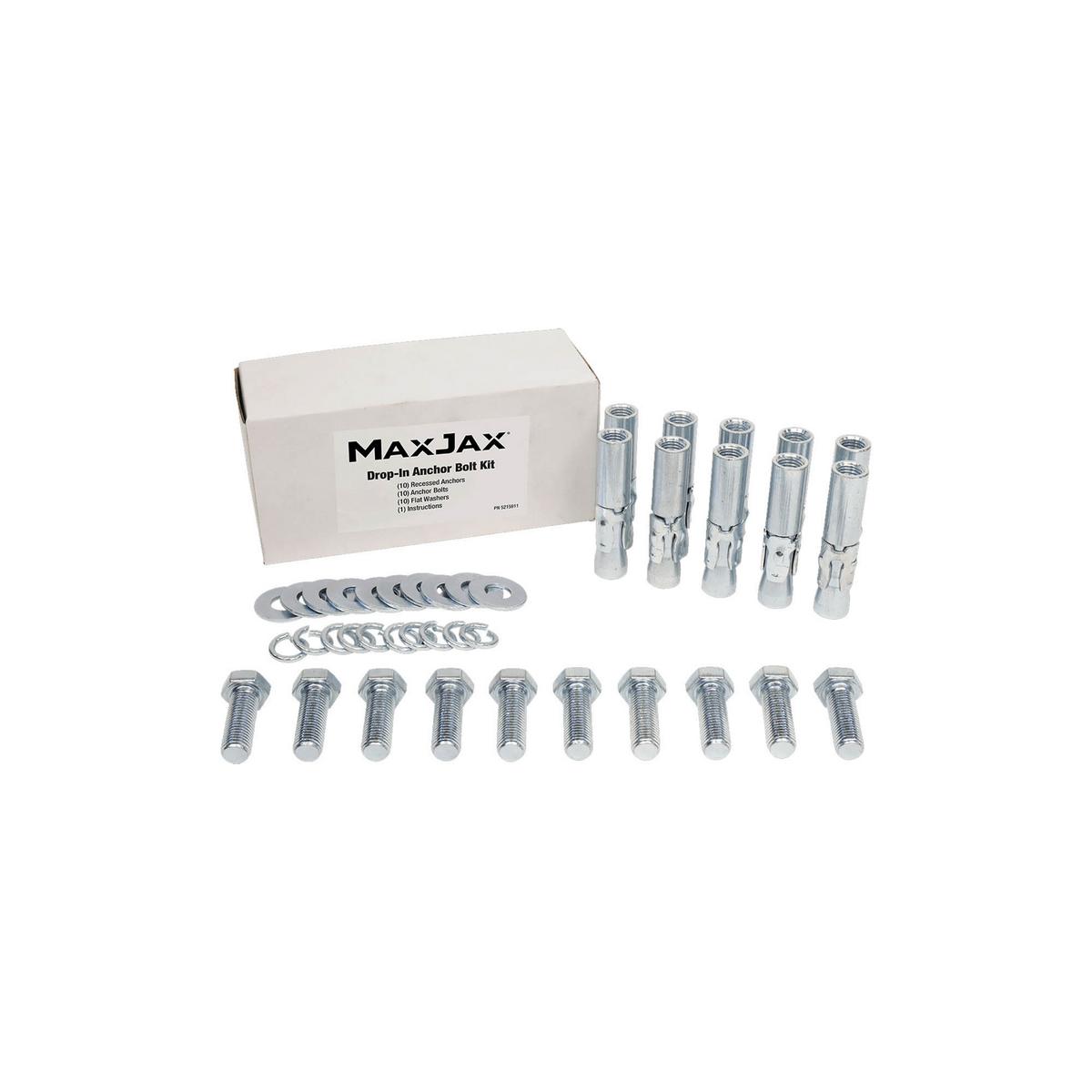 Standard Anchor Bolt Kit professional-grade equipment, ideal for shop and industrial use. - MaxJax, M7K, portable 2-post car lift, residential, garage, car lift accessories, vehicle lift